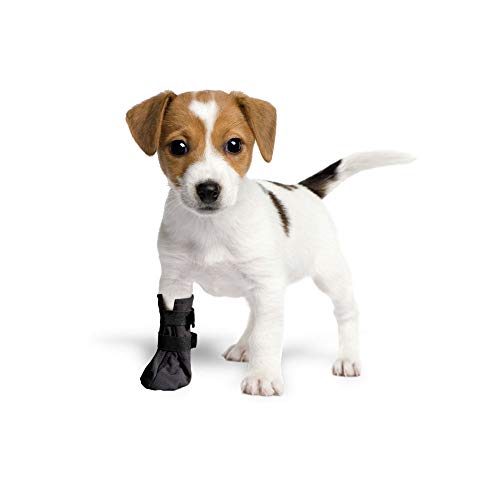 Grande Finale Calcetines de protección y recuperación, transpirables para perro, gato 100% Softshell – Chirurgical fundas de protección contra lesiones 1(XS)-4 cm (1,6") H-7 cm, color negro