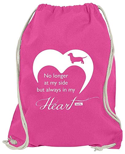Hariz No Longer at My Side But Always In My Heart 2 - Bolsa de Deporte con diseño de Perro, Color Rosa, tamaño Talla única