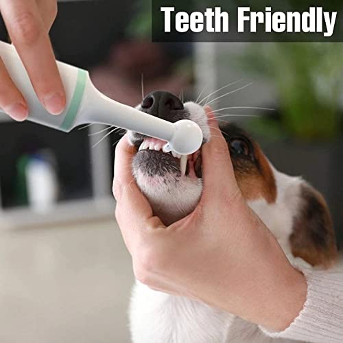 HCCTOZZ Cepillo de Dientes eléctrico para Mascotas, pulidor de Dientes, Limpiador bucal, Manchas de Placa Dental y Herramientas de blanqueamiento, Limpiador de Dientes, Cuidado Dental(Color:B)
