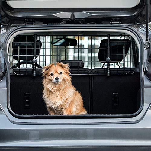 Heldenwerk Rejilla perro coche maletero universal - Separador de coche para perros al transporte de perros - Reja coche perro, Barrera coche perros