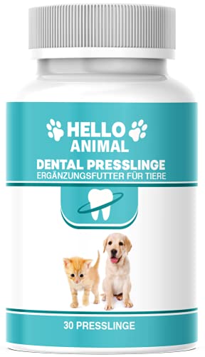 HelloAnimal DENTAL - Presslingas para perros y gatos - Eliminador de sarro también para espacios intermedios, limpieza de dientes y cuidado dental - para el mal aliento