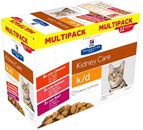 HILL'S PRESCRIPTION Multipack K/D - Dieta para el cuidado del riñón (12 x 85 g)