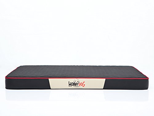 Hobbydog Premium - Colchón para Mascotas, Extragrande, Color Negro