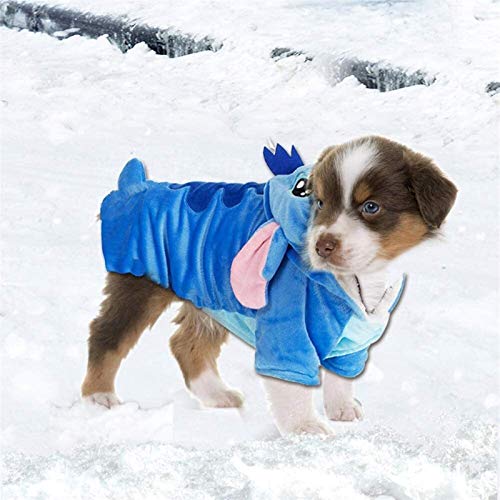 HOUHOU Traje animal doméstico, con capucha perro, mascota de Navidad pijamas traje, la capa for la Pequeña Mediana Grande perros y gatos, mascota de Disney puntada de la historieta, Halloween y de inv