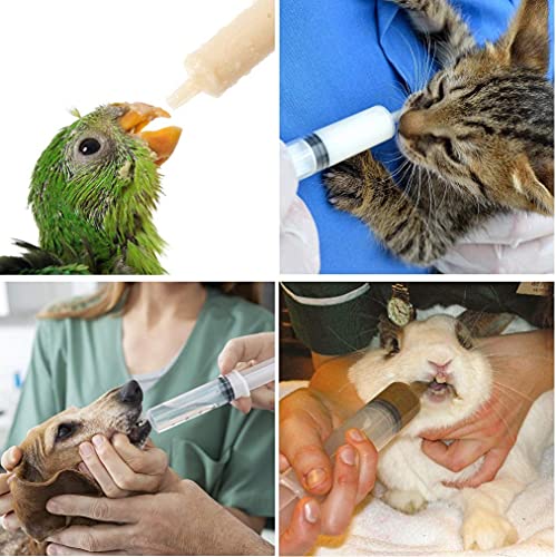HUAZIZ Kits de Biberones de Enfermería Azul para Mascotas de 60 ML con Pezones de Repuesto y Jeringa, Recién Nacido Mascota Pequeño Leche Feeder, para Gatitos Cachorros de Animales Pequeños