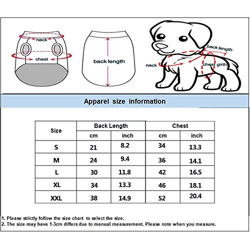 HYFDGV Camisas algodón para Perro, Ropa de Mascota, Cachorro, Camisetas de Gato, Camiseta de Tirantes para Gato, Transpirable, elástica para Perros pequeños,A,XL
