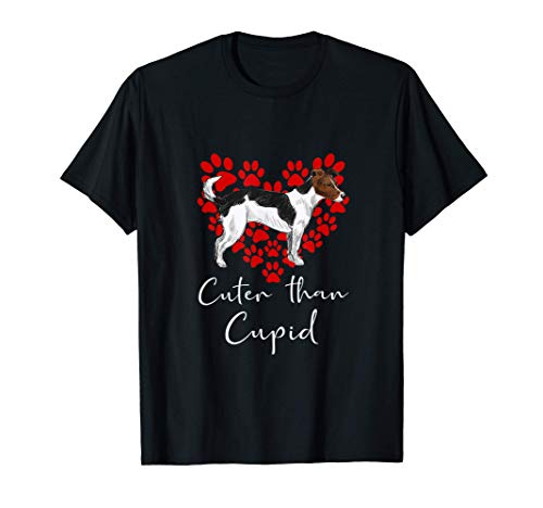 JACK RUSSELL TERRIER Cuter Than Cupip Perro Día San Valentín Camiseta