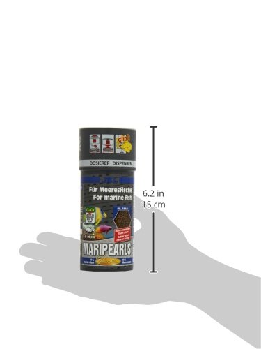 JBL MariPearls Click 250 ml, Granulado Principal de Alimentos para Peces Marinos, con dosificador Click