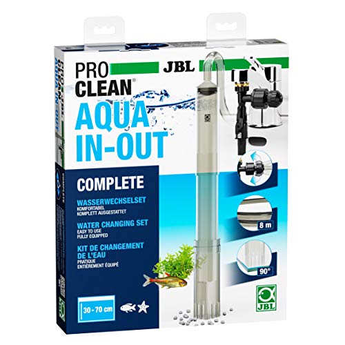 JBL PROCLEAN Aqua IN-out Complete 6142100 - Kit de Cambio de Agua para acuarios, Incluye Limpiador de Suelo, Manguera y Bomba de aspiración, conexión a Grifo
