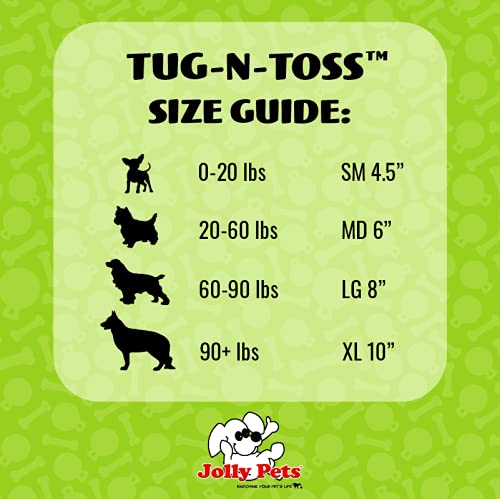 Jolly Pets Pelota para Masticar Tug-n-Toss, Resistente y con asa