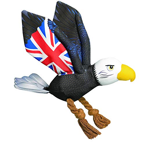 Juguete para Cachorro chillón irrompible, Juguete único para Masticar con Bandera del Reino Unido, Cuerda de algodón Natural de halcón