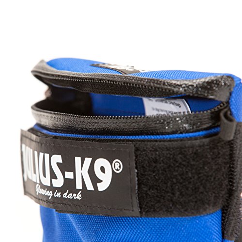 JULIUS K9 1621IDC-B-G IDC Universal Side Bags/ Pair, Harness Size: Mini - 4, Blue, S, Rojo