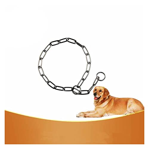 JUSTPING Collar de Perro PEQUEÑO Metal DURATORIENTE SÓSIDO SOLIDA DE Acero Inoxidable Choke Collar Pet Collar Suministros de Mascotas (Size : X-Small)