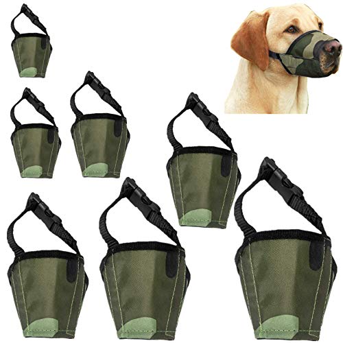 JYHY Bozal de nailon para perro – Bozal ajustable de ajuste rápido para evitar mordeduras ladridos y masticar para perros pequeños, medianos y grandes, camuflaje