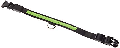 KABB SUN-46-03 LED Perro, llevó USB Recargable Seguridad para Mascotas Impermeable hasta la Longitud de 65 cm Collar de Destello Ajustable, Verde
