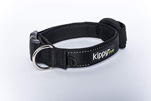 Kippy - Collar para Perros con Bolsillo Incorporado para Kippy EVO - Resistente, Impermeable y Lavable - Costuras en Material Reflectante Brillante - Mascotas - Talla L, Perro Grande