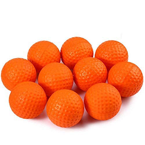 Kofull Bolas de Golf de Espuma de Poliuretano para Interiores y Exteriores, Bolas Suaves de Entrenamiento para niños, Juguete para Mascotas (24 Unidades), Color Naranja