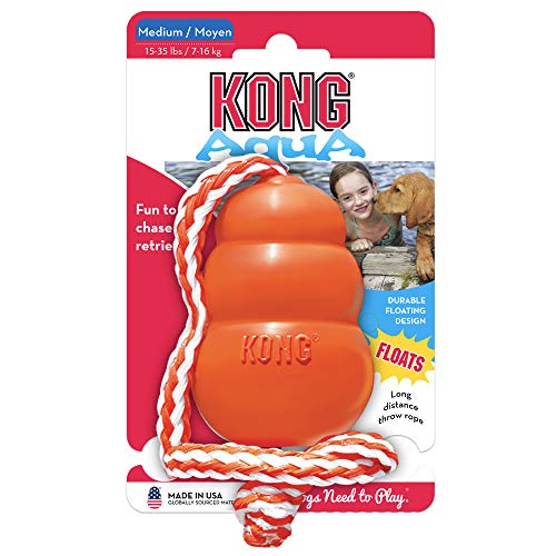 KONG - Aqua - Flotador para buscar, ideal para jugar en el agua - Para Perros Medianos