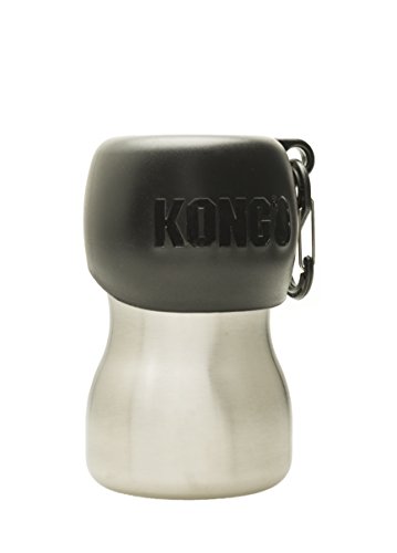 KONG H2O KGSS95 - Botella de agua (acero inoxidable, 0,28 L), color negro