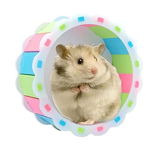 Liadance Hamster Rueda Corriente Pequeño Animal Silent Spinner Ejedro Ejercicio Deportes Juguete 15 cm