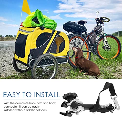 libelyef Enganche para remolque de bicicleta, universal para remolque, para bicicleta, accesorios para remolques para niños o perros