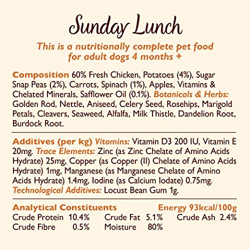 Lily's Kitchen Adult Sunday Lunch Wet Dog Food (6 x 400 g)