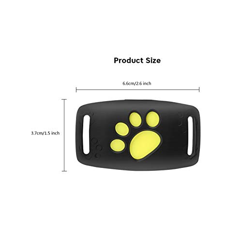 LOOCOO Pet GPS Tracker,Dog and Cat Positioning Collar,USB Charging GPS Positioning Collar,Waterproof Tracker,Suitable for General-Purpose Dogs