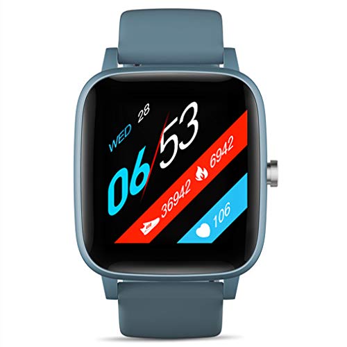 LTLJX Smartwatch, Reloj Inteligente para Deporte Mujer Hombre Impermeable IP67 con Pulsómetro, Cronómetros, Calorías, Monitor de Sueño, Podómetro Pulsera Compatible para Android e iOS,Azul