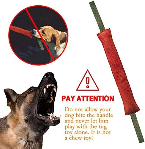 MAIYADUO mordedor Perro, con Dos Asas, 40 cm, K9 Dummy y motivador canino Resistente y Duradero, Juguetes para Perros de Entrenamiento
