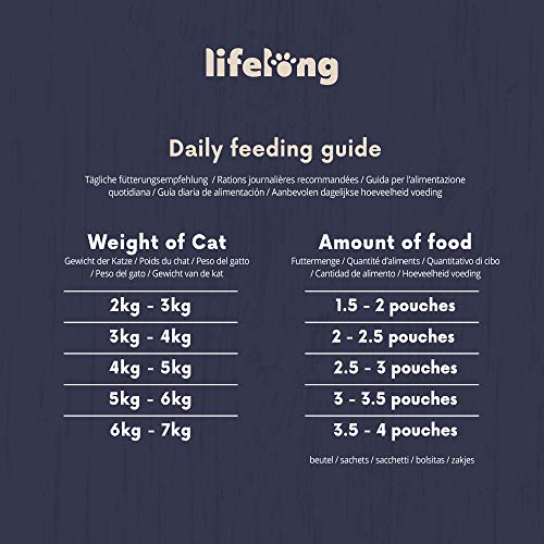 Marca Amazon - Lifelong Alimento completo para gatos adultos - Collección Mar (72x 85gr)