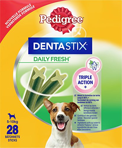 Mars Pedigree Dentastix Fresh - Friandises pour Petit Chien, 112 bâtonnets à mâcher pour l'hygiène bucco-dentaire (16 sachets de 7 Sticks)