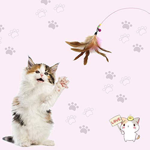 Matogle 4pcs Juguete en Forma de Pez para Gatos Peluche de Peces Interactivo para Mascotas Catnip Juguete Pescado de Simulación con Hierba Gatera para Gatos Perros y 1pcs Caña para Gatos