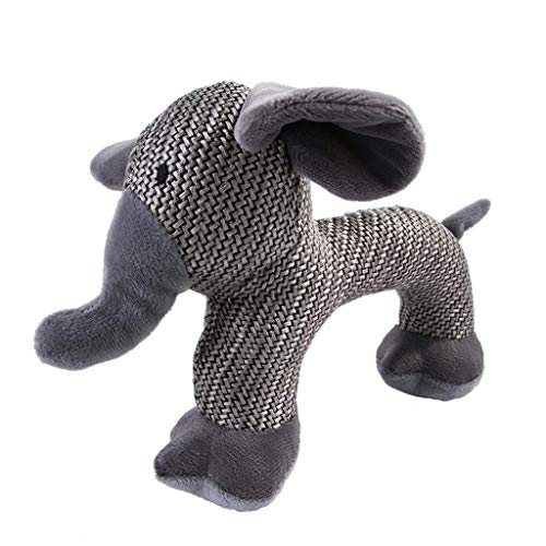 MAZ Pet Dog Mastico Juguete, Cat Tejero Interactive Elefante Mono de Ovejas Ovejas Muñeca - Pequeño Perro Medio Molar Molar Molar,Elefante