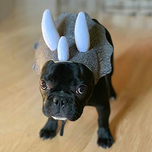 MEIMING Mascota Perro Dinosaurio Sombrero Mascota Triceratops Gato Perro Sombrero Gorra para Mascotas Disfraz para Mascotas Suministros De Aseo para Mascotas Gorra para Perro De Navidad