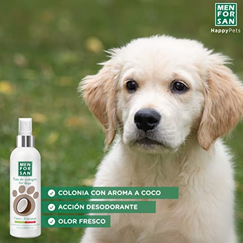 MENFORSAN Agua de Colonia coco para perros 125ml - Pack de 3 unidades