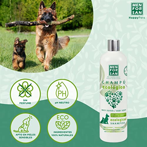 MENFORSAN Champú Ecológico para Perros y Cachorros 1L, Ingredientes 100% Biodegradables
