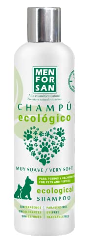 MENFORSAN Champú Ecológico Perros y Cachorros 300 ml, Ingredientes 100% Biodeegradables
