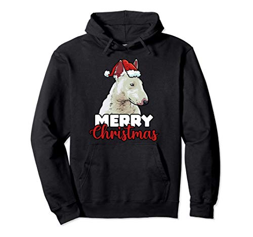Merry Christmas Bull Terrier Amor De Perro Regalo Sudadera con Capucha