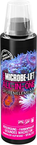MICROBE-LIFT All-In-One - Oligoelementos y vitaminas para un Cuidado Ideal de los corales, Alto Rendimiento, Multicolor, 236 ml (ALL08US)