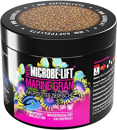MICROBE-LIFT Marine Gran alimento completo para todos los peces de cualquier acuario de agua salada, 500 ml / 300 g