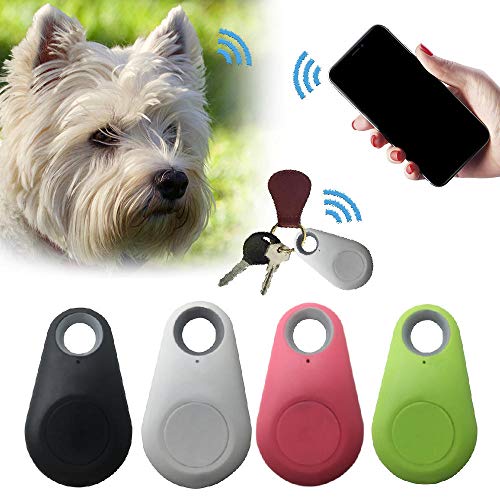 "N/A" DWQ Pet - Rastreador inteligente con GPS, antipérdida, resistente al agua, Bluetooth, rastreador para mascotas, perro, gato, llaves, cartera, bolsa para niños, color azul