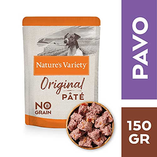 Nature's Variety Original No Grain - Multipack de patés para Perros Adultos Mini - 4 Multipacks de 4 x 150 g - Total 2,4 kg