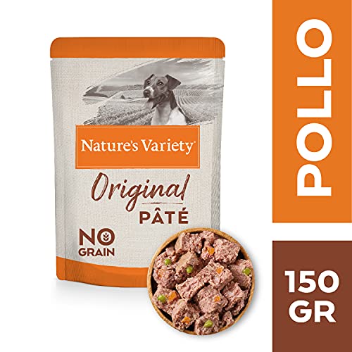 Nature's Variety Original No Grain - Paté para Perros Adultos Mini con Pollo - Caja 8 x 150 g