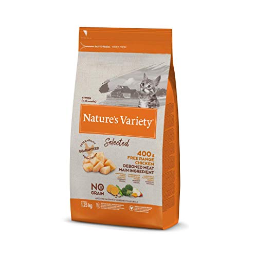 Nature's Variety Selected - Pienso para gatitos con pollo campero deshuesado 1,25 Kg