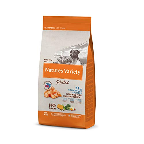 Nature's Variety Selected - Pienso para perros adultos mini con salmón noruego sin espinas 7 Kg