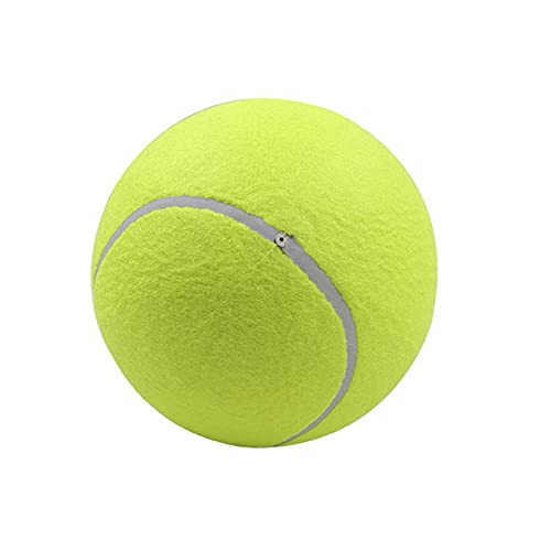 Nephit Juguete para morder para mascotas, 24 cm, pelota de tenis gigante para perros masticar, juguete inflable de tenis, pelota para mascotas