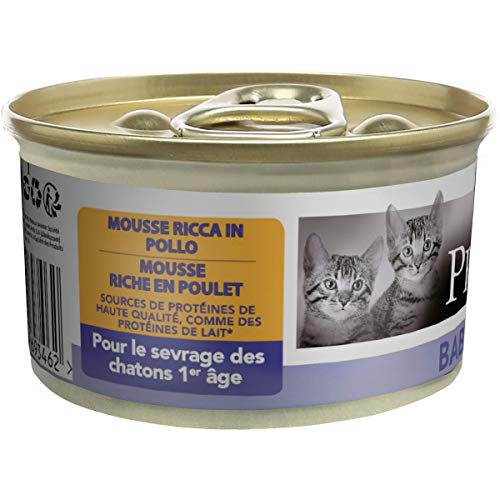 Nestlé Purina Pro Plan Comida para Gato pienso para Gato Lata Tartalette Baby Kitten Rico en Pollo 85 g - Pack de 24