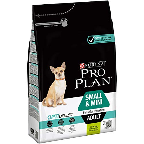 Nestlé Purina Pro Plan Comida para Perro pienso para Perro Small and Mini con Optidigest Cordero 3 kg - Pack de 4