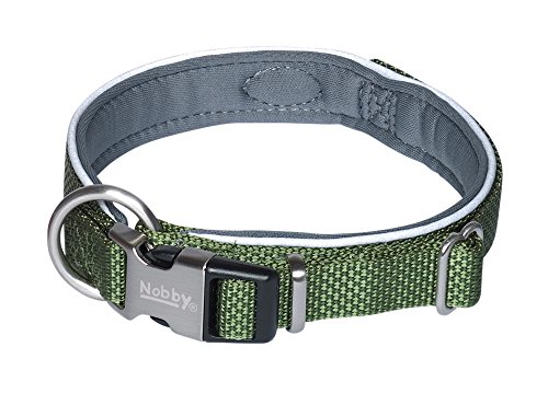'Nobby Collar Classic preno Royal " verde oliva M-L (circunferencia del cuello 45-55 cm)