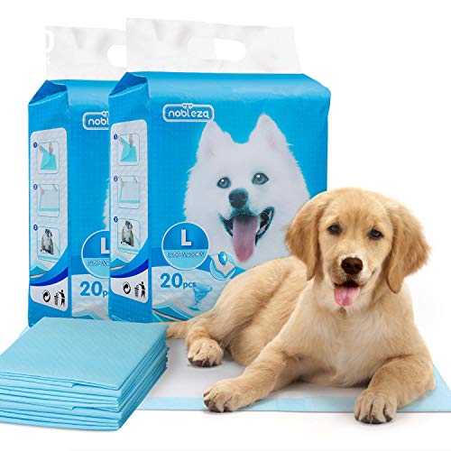 Nobleza - Empapadores Perros Alfombrilla higiénica de Entrenamiento para Perros. Ultraabsorbente 90cm*60cm, 40 Piezas